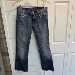 Free People Dark Blue Boot Cut Jeans